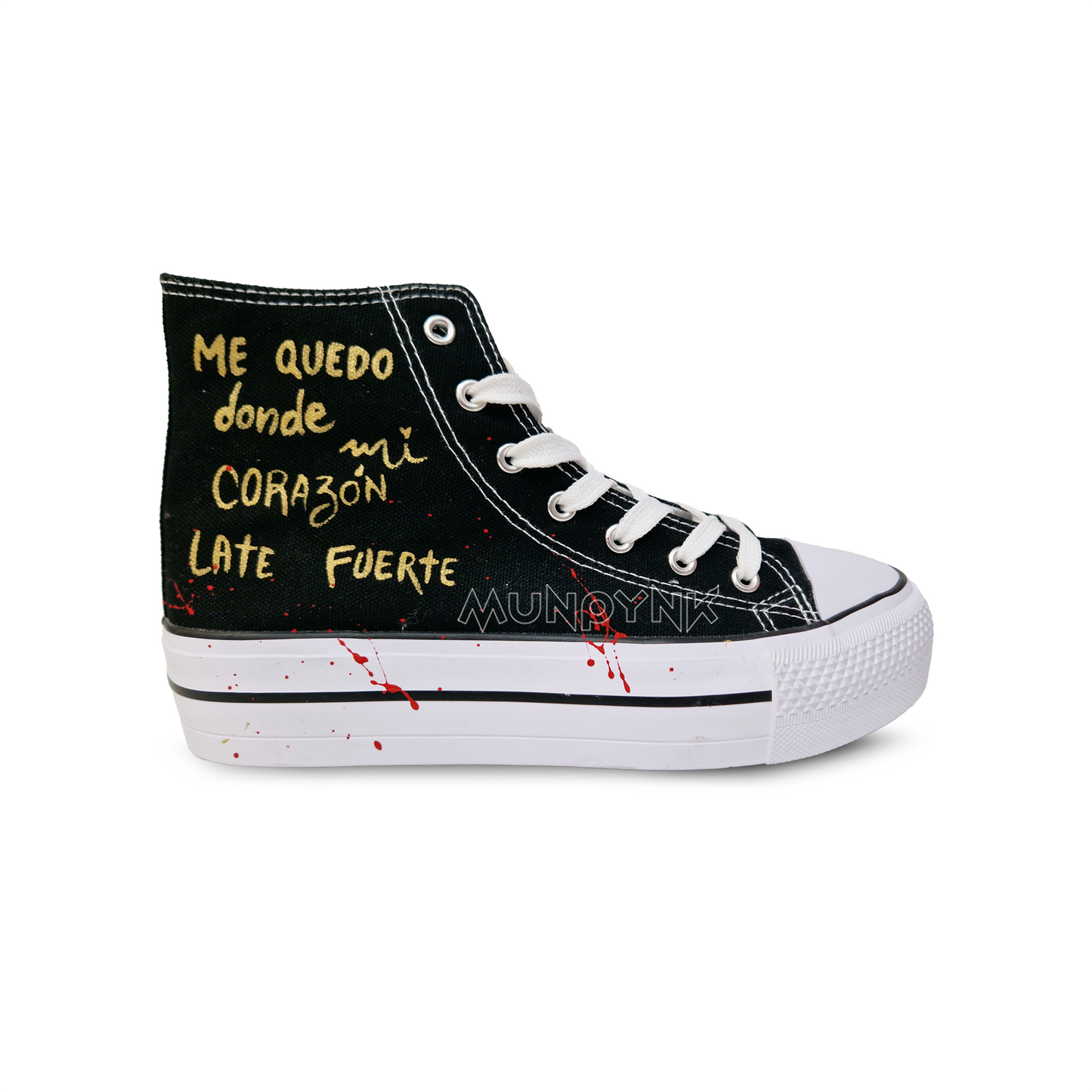Zapatillas Pintadas Platform / Corazón
