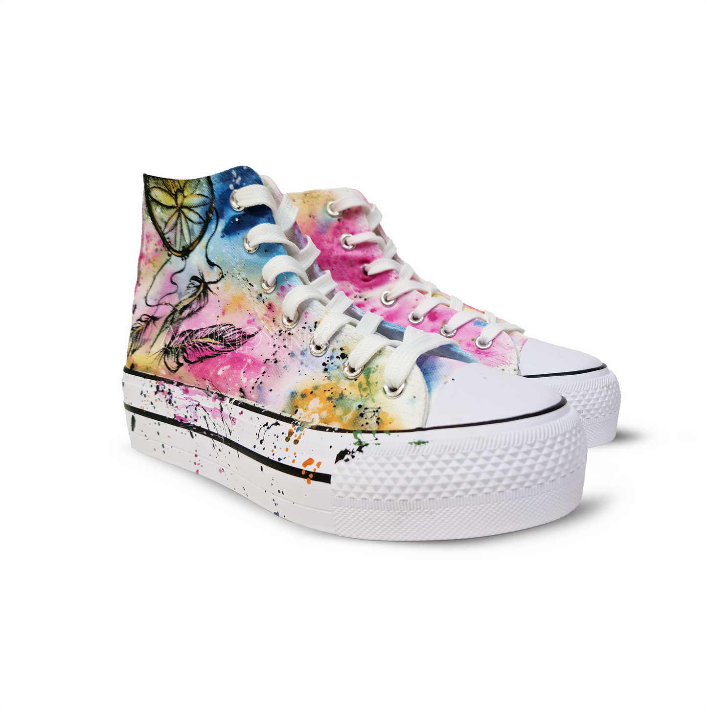 Zapatillas Pintadas Platform / Atrapasueños