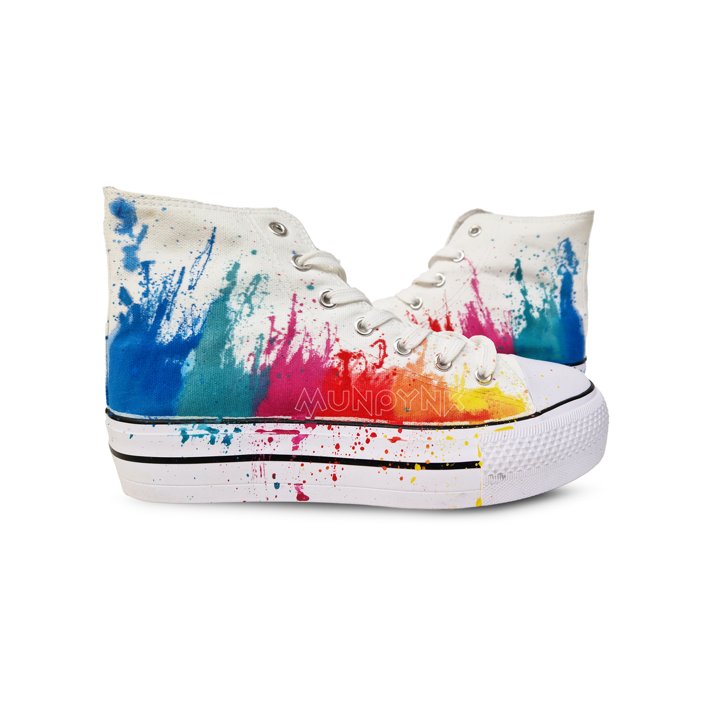 Zapatillas Pintadas Platform / Arcoìris