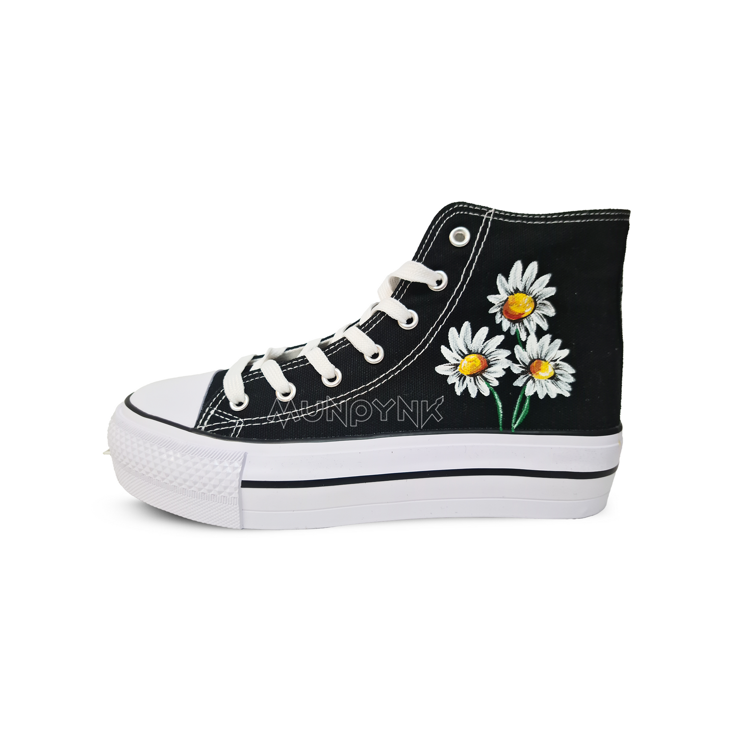 Zapatillas Pintadas Platform / Margaritas / Black