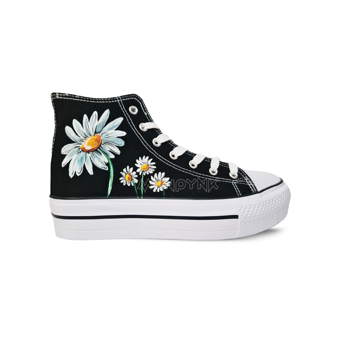 Zapatillas Pintadas Platform / Margaritas / Black