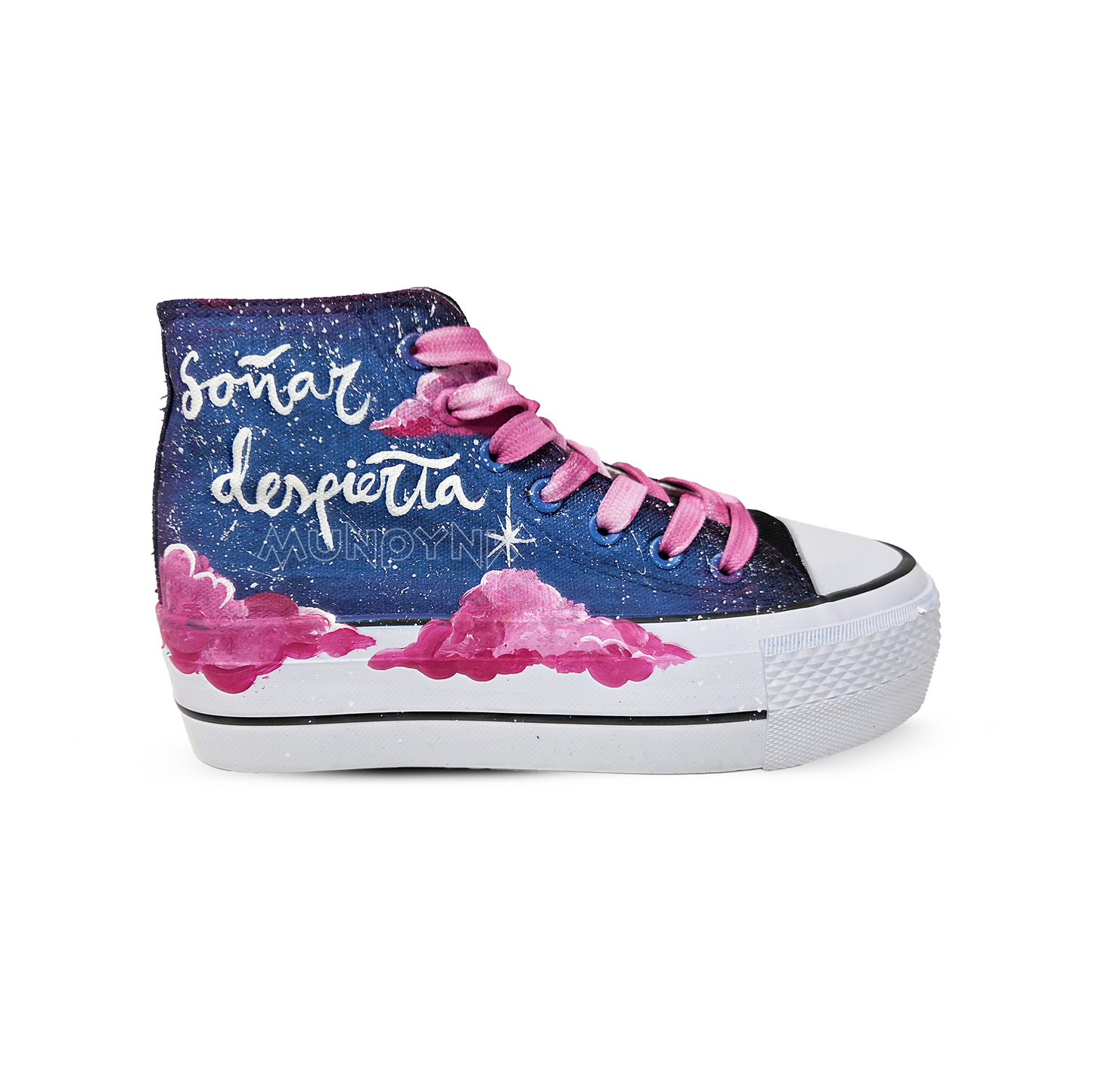 Zapatillas Pintadas a Mano Platform / Soñar Despierta Galaxy