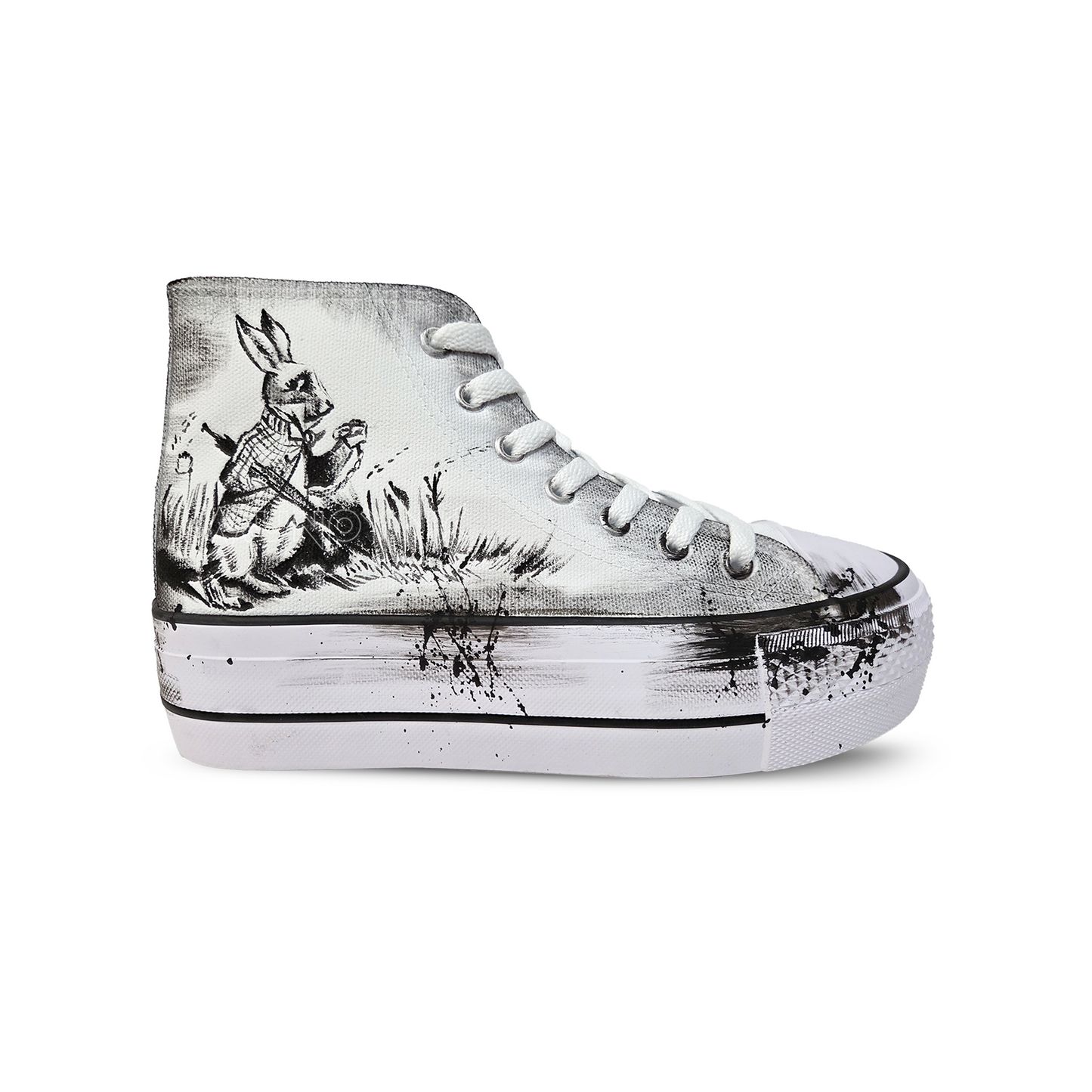 Zapatillas Pintadas a Mano Platform / Alicia Ilustración