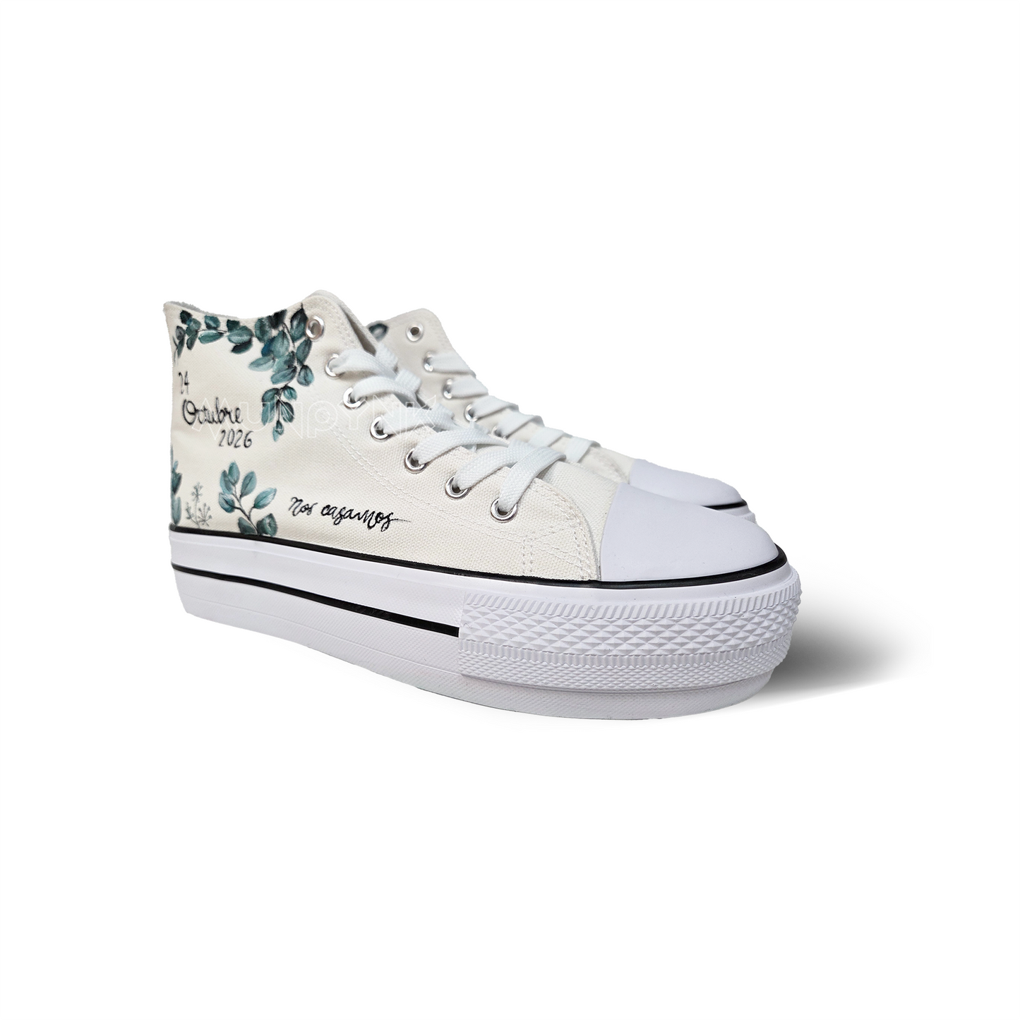 Zapatillas Pintada Platform / Rama Eucalipto