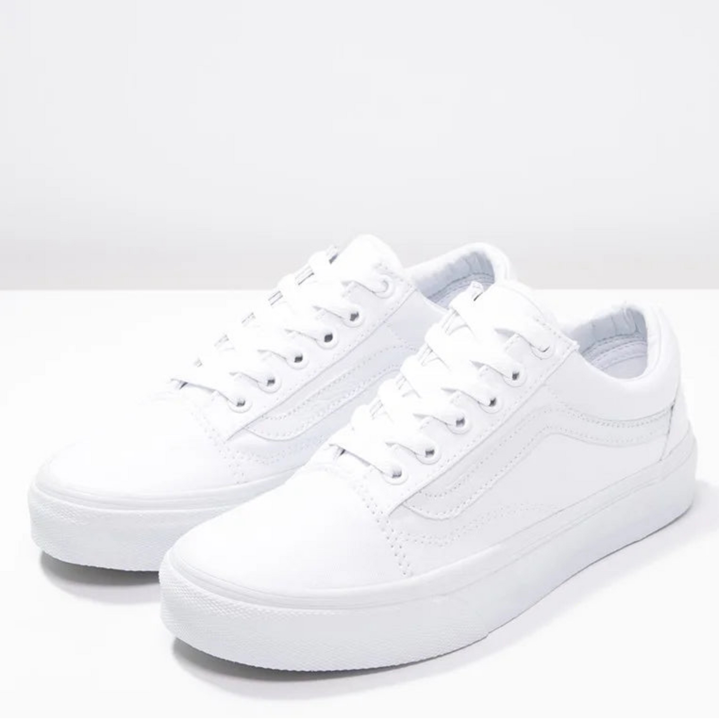 zapatillas vans blanca tela