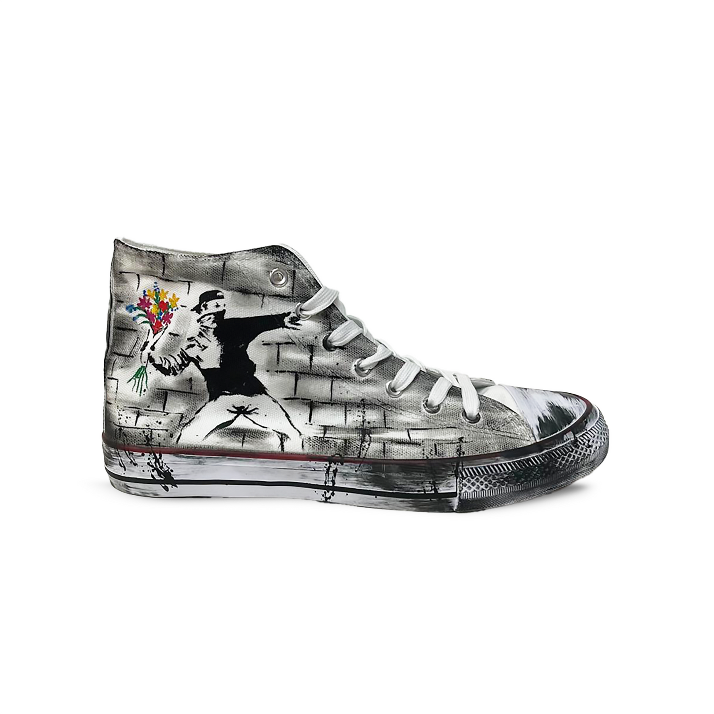 Zapatillas Pintadas a Mano / BANKSY GIRL