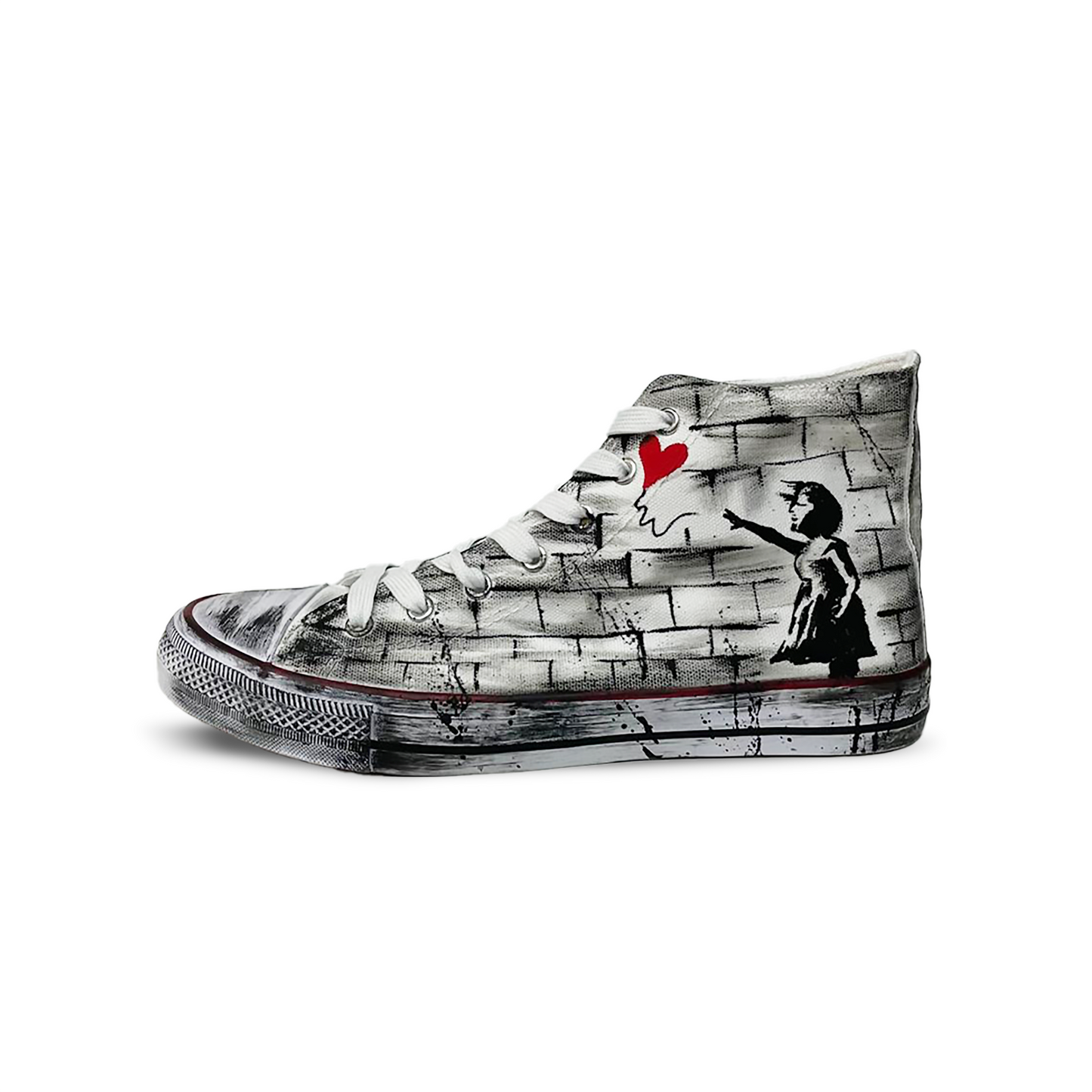 Zapatillas Pintadas a Mano / BANKSY GIRL