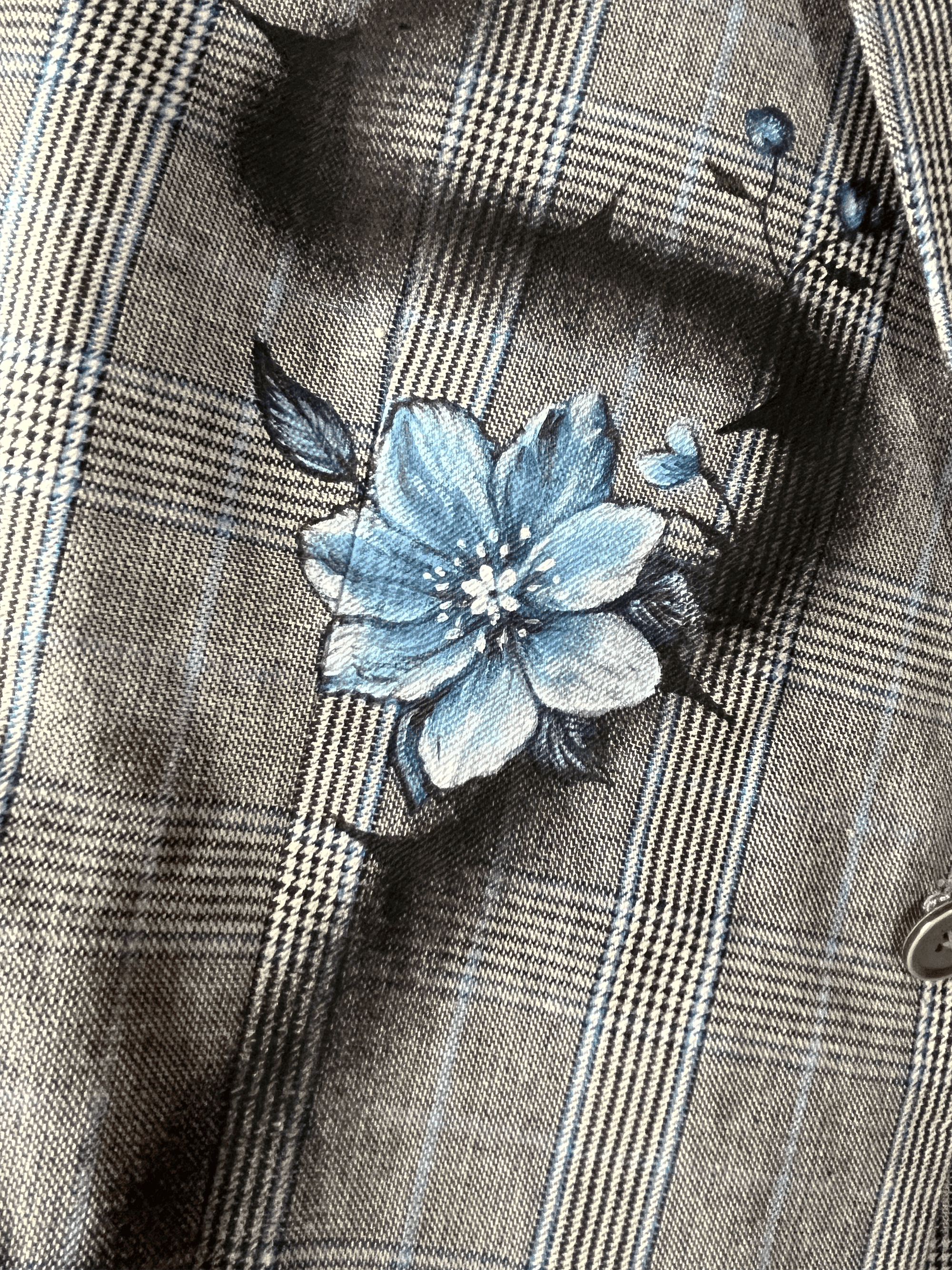 Blazer / Flores Azul y Espinas - MUNPYNK