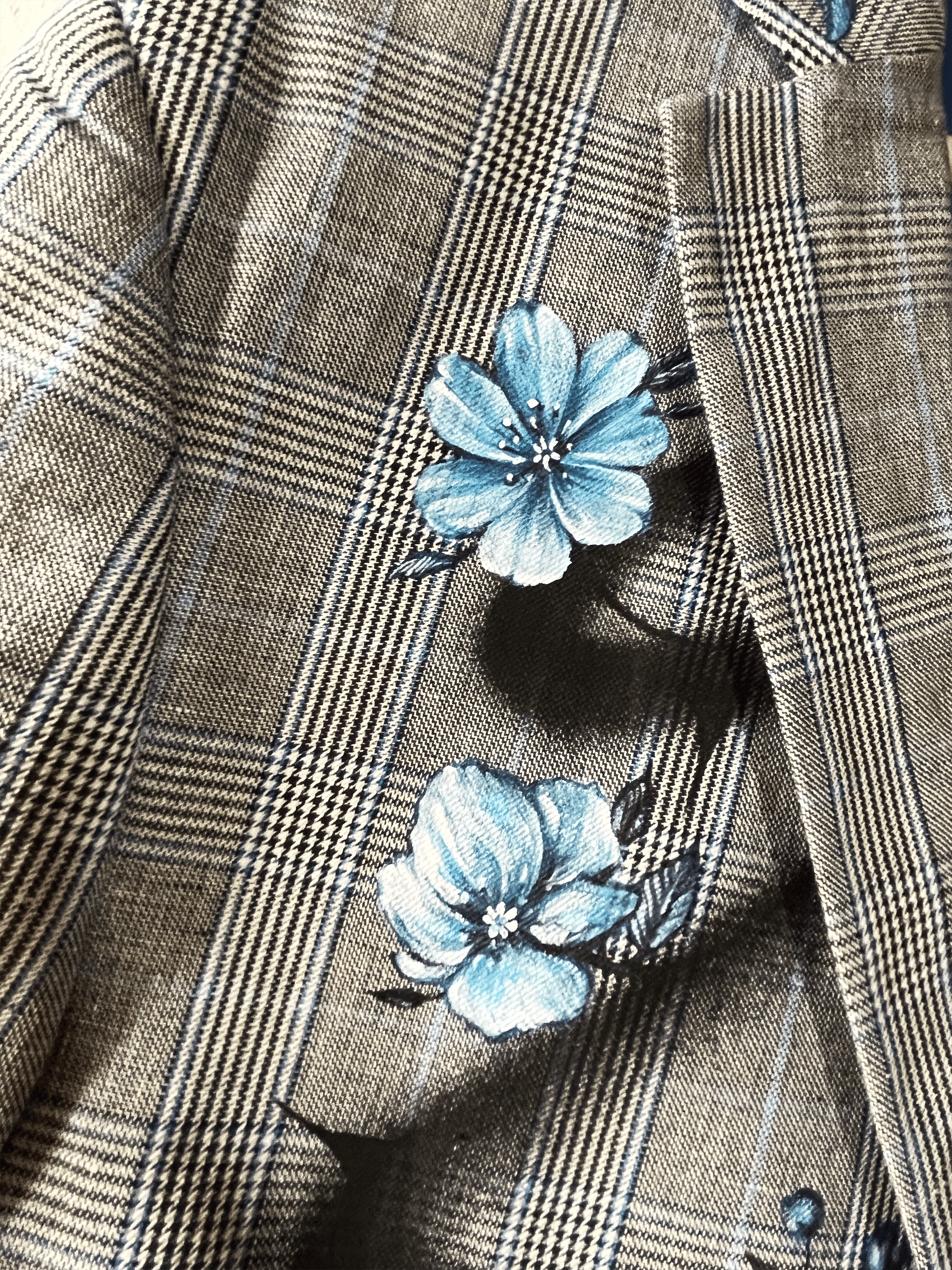 Blazer / Flores Azul y Espinas - MUNPYNK