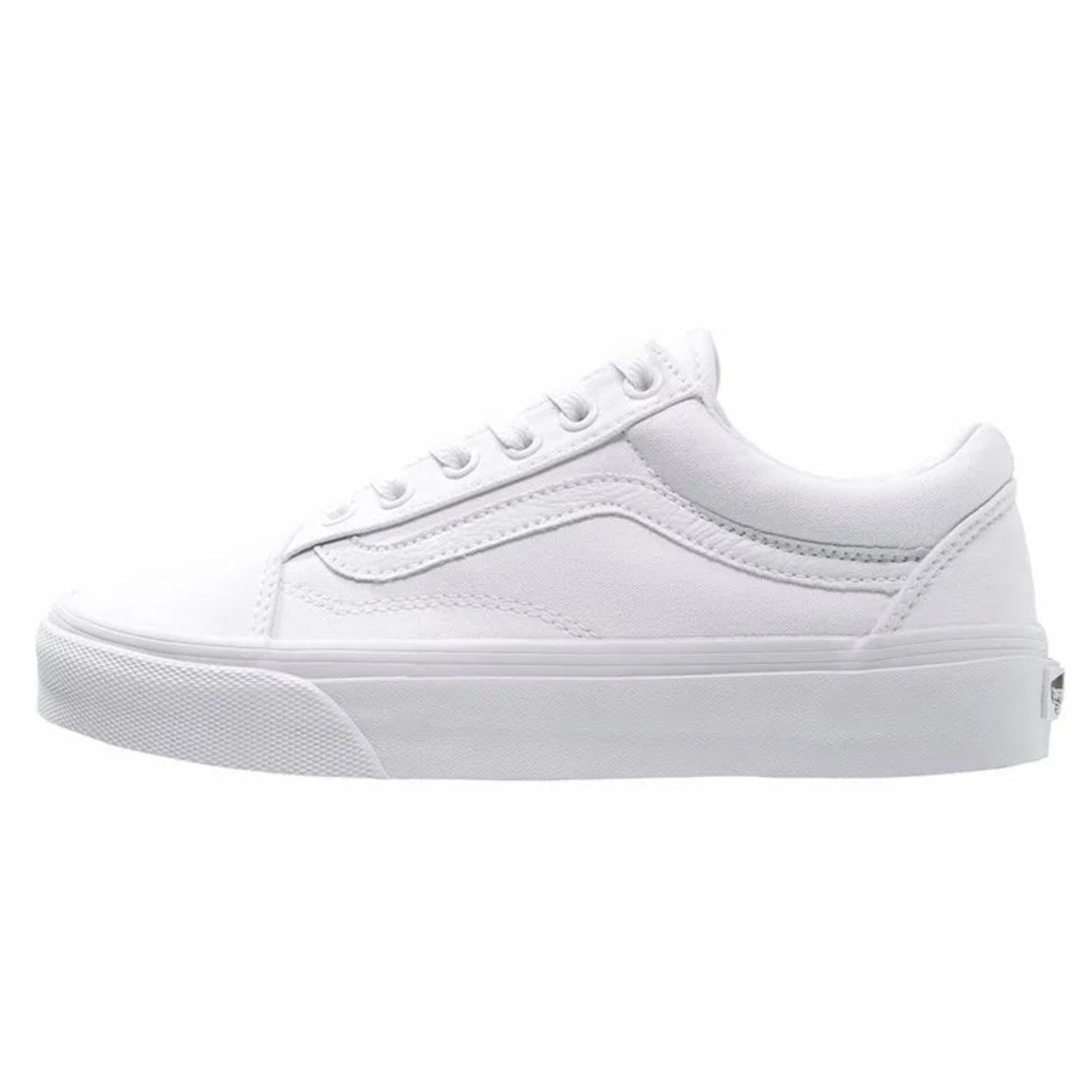 zapatillas tela vans blanca