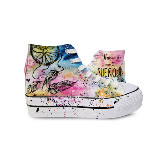Zapatillas Pintadas Platform / Atrapasueños