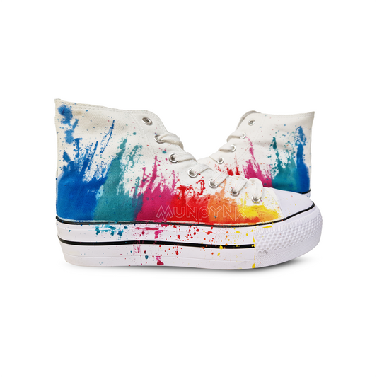 Zapatillas Pintadas Platform / Arcoìris