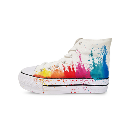 Zapatillas Pintadas Platform / Arcoìris