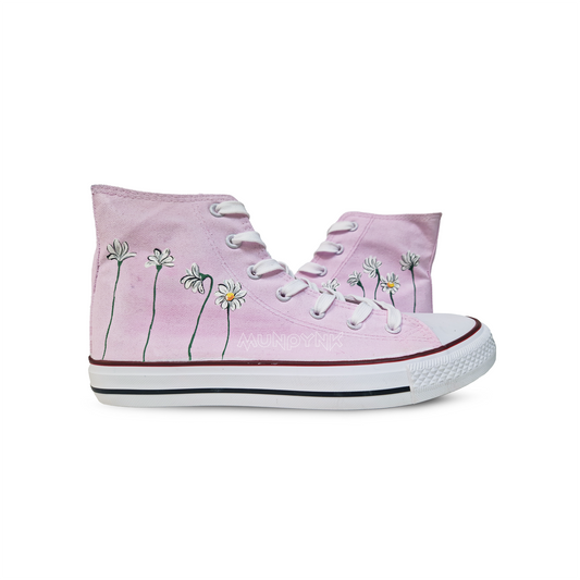 Zapatillas Pintadas  / Margaritas Minimal Pink