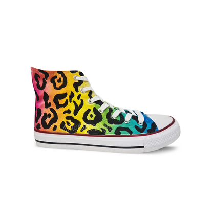 Zapatillas Pintadas Munpynk / Estampado de leopardo / Arcoíris