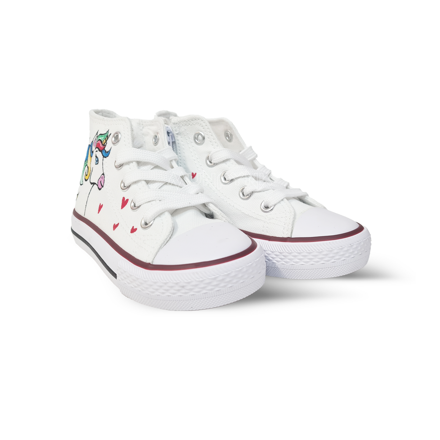 Zapatillas Pintadas Munpynk / Unicornio Corazones