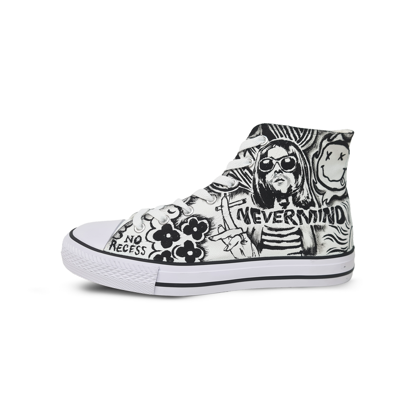 Zapatillas Pintadas Munpynk / Nevermind B&W