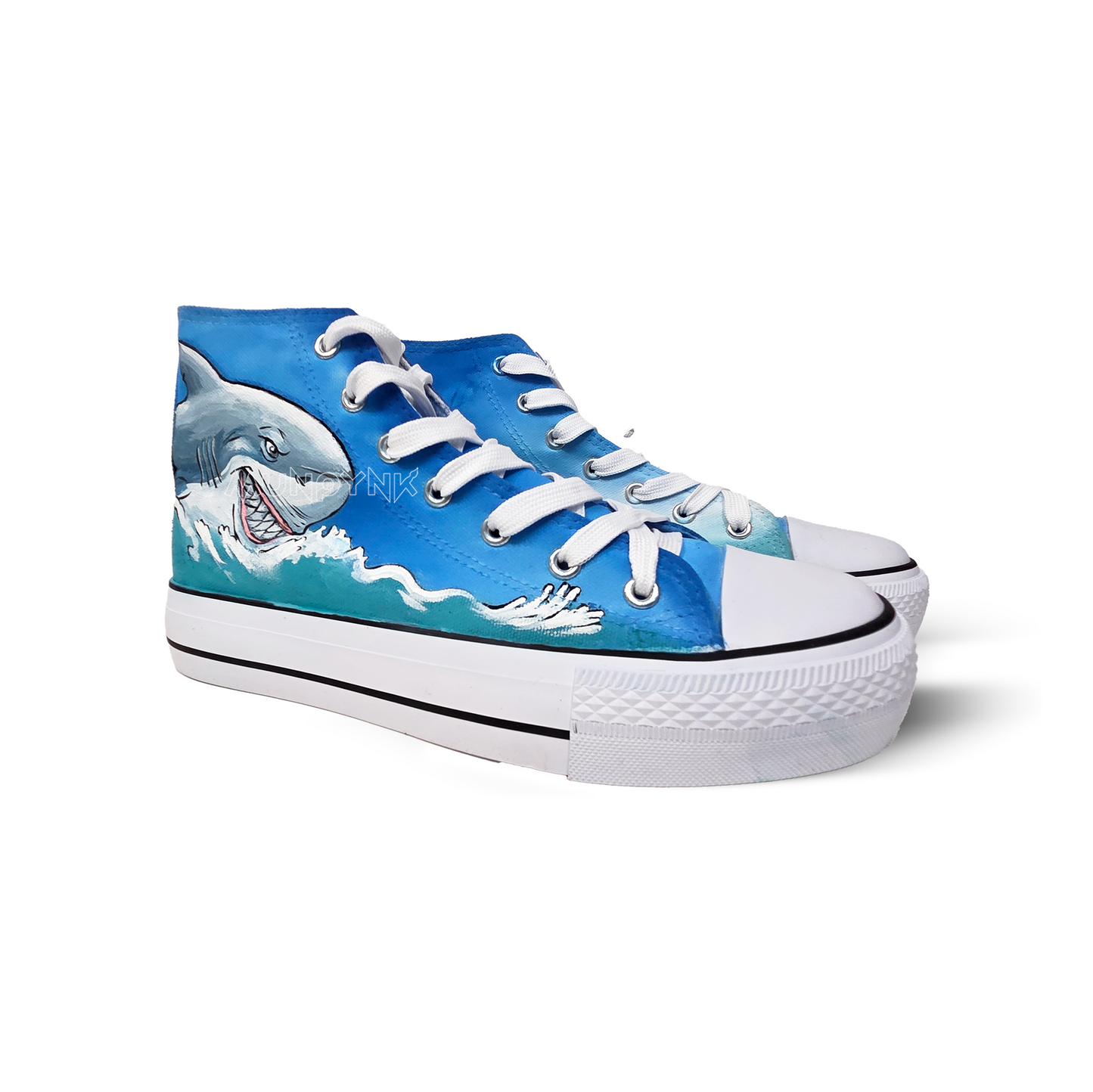 Zapatillas Pintadas a Mano / Tiburón