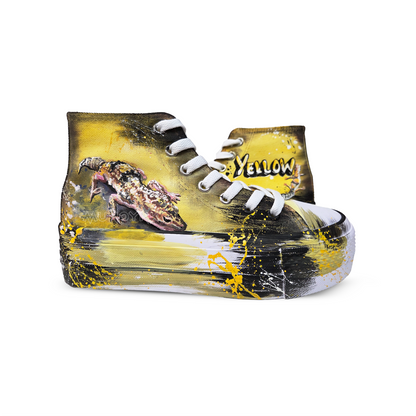 Zapatillas Pintadas Platform / Yellow Lagarto