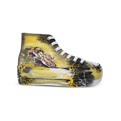 Zapatillas Pintadas Platform / Yellow Lagarto