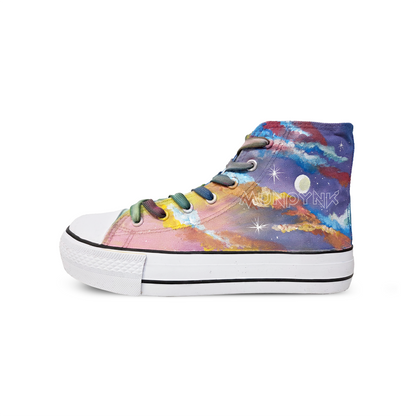 Zapatillas Pintadas a Mano Platform / Colourful Sky