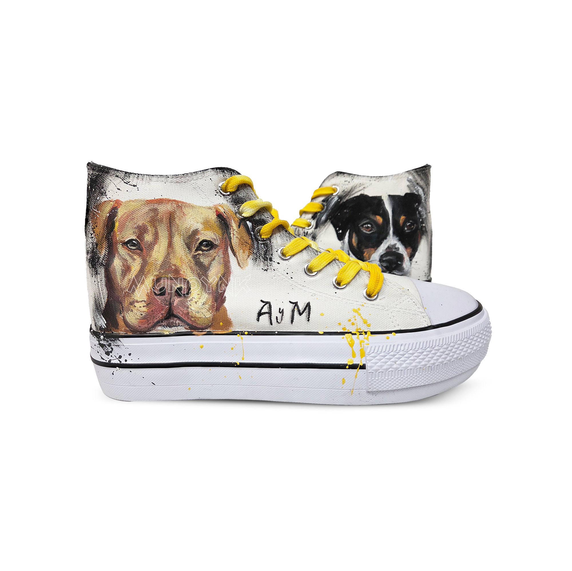 zapatillas-pintadas-platform-mascota-retrato-perros
