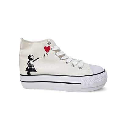 Zapatillas Pintadas Platform / BANKSY