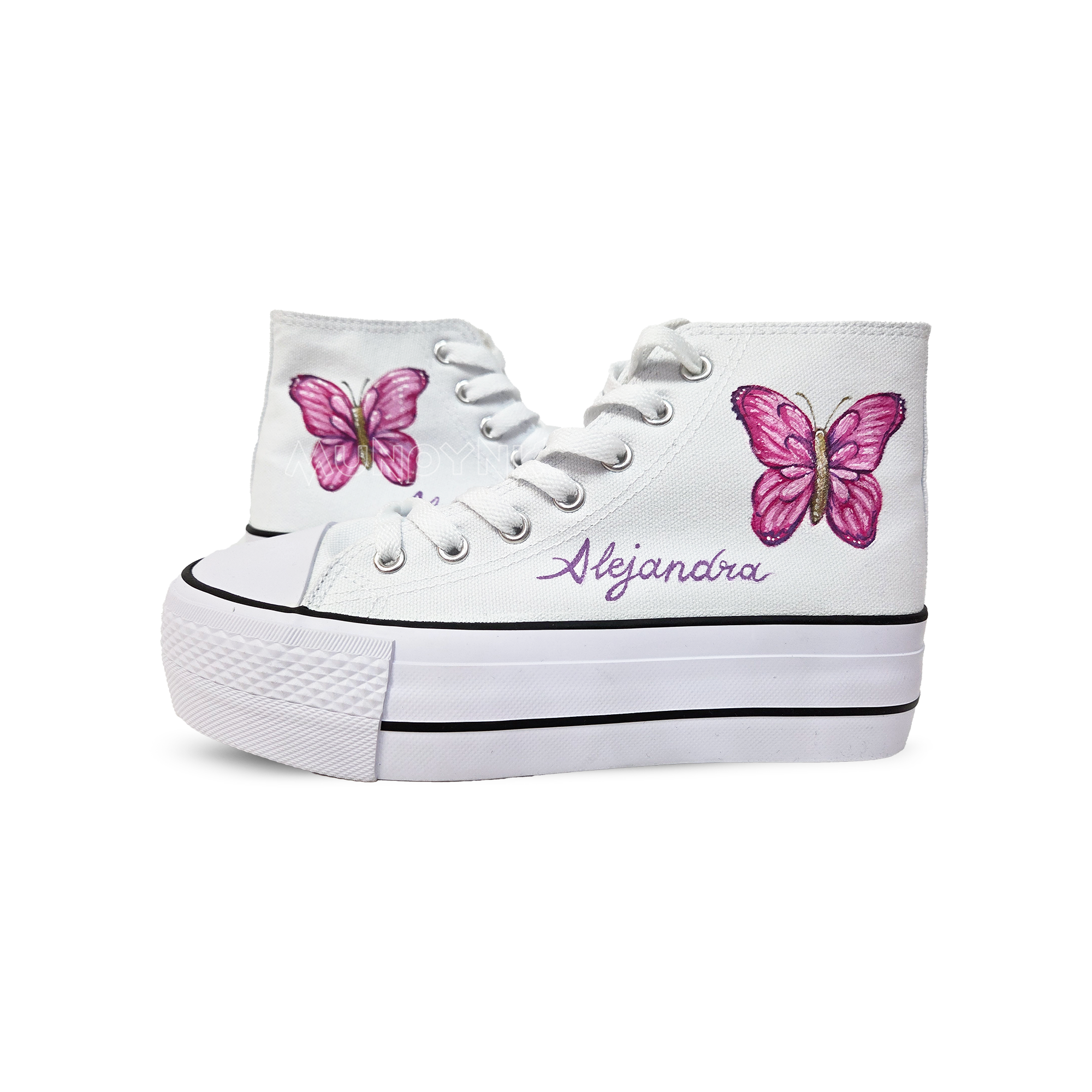 zapatillas-pintadas-platform-mariposas-pink