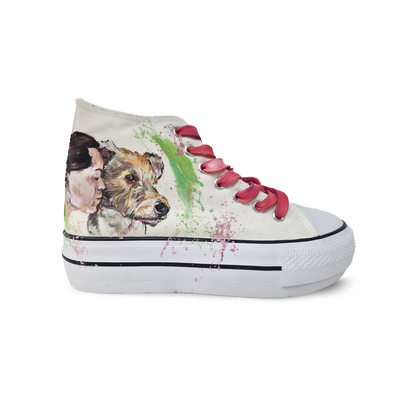 Zapatillas Pintadas Platform  / Mascota Love