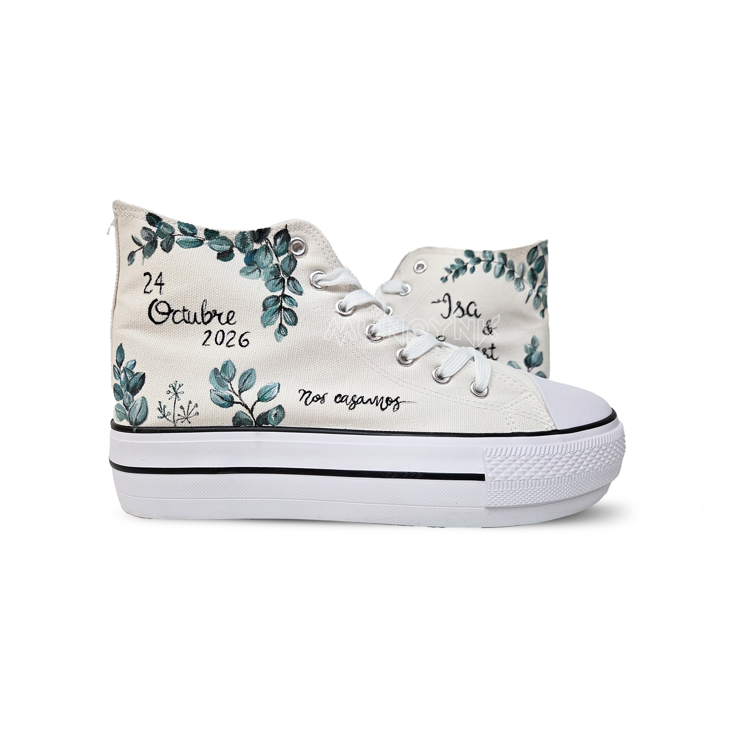 Zapatillas Pintada Platform / Rama Eucalipto