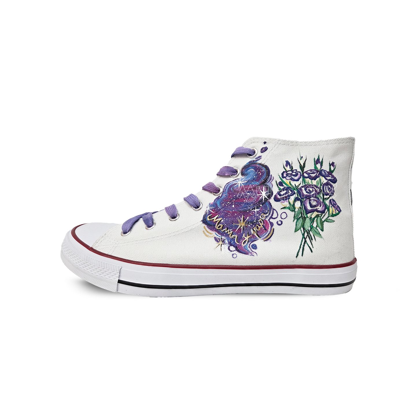 Zapatillas Pintada / Ramo Morado + Nombres