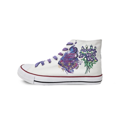 Zapatillas Pintada / Ramo Morado + Nombres