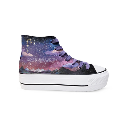 Zapatillas Pintadas a Mano Platform  /   Galaxy sky