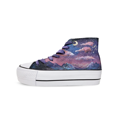 Zapatillas Pintadas a Mano Platform  /   Galaxy sky