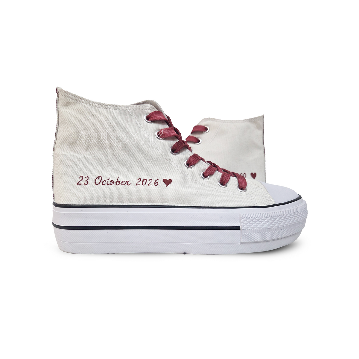 Zapatillas Pintada Platform  / Minimal Boda