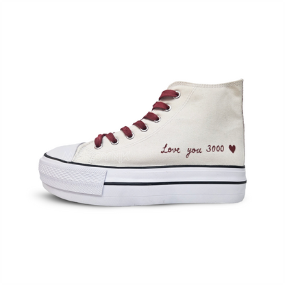 Zapatillas Pintada Platform  / Minimal Boda