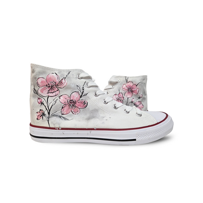 Zapatillas Pintadas  / flores de cerezo
