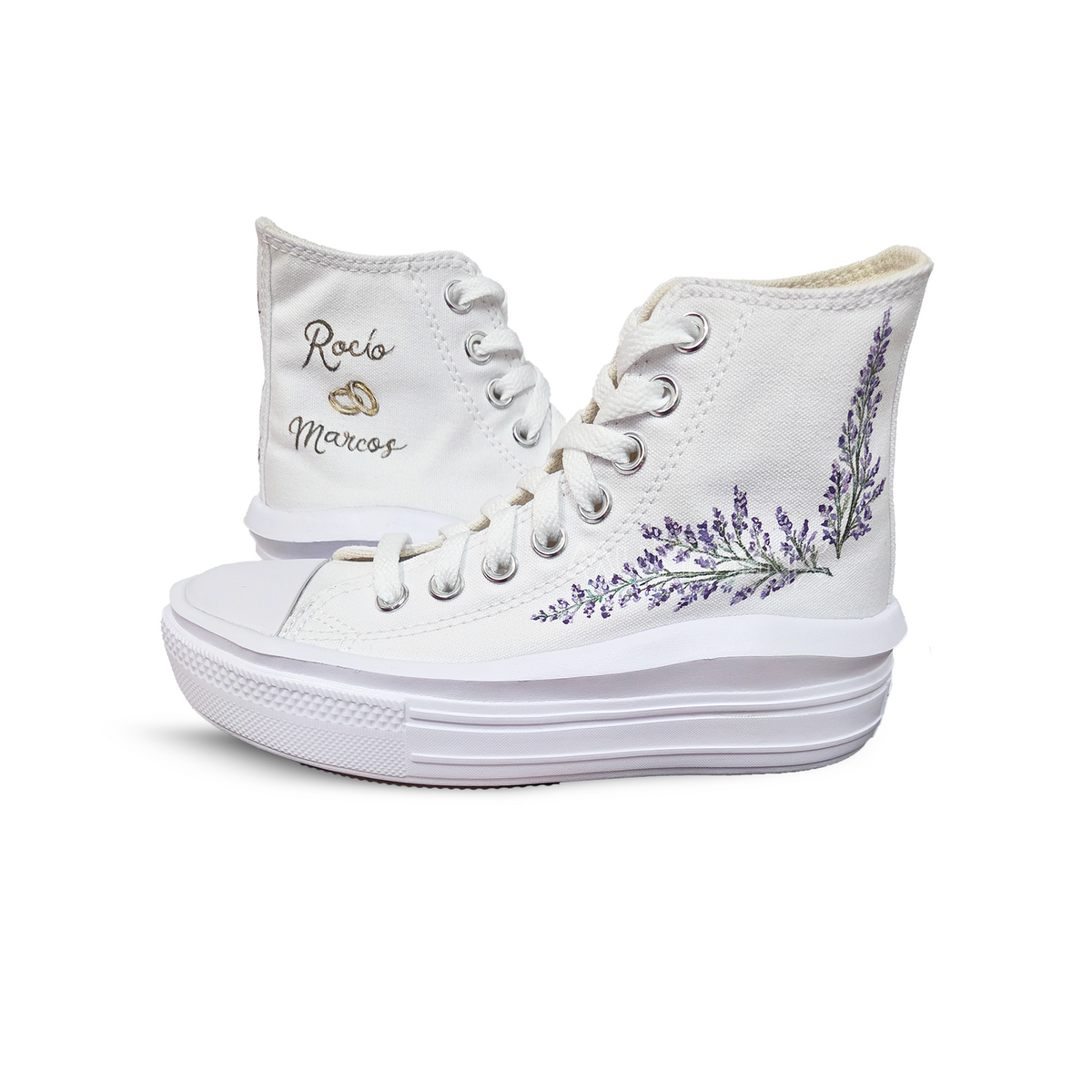 Converse Design Boda  - Anillos y Nombres