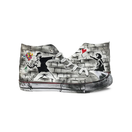 Zapatillas Pintadas a Mano / BANKSY GIRL