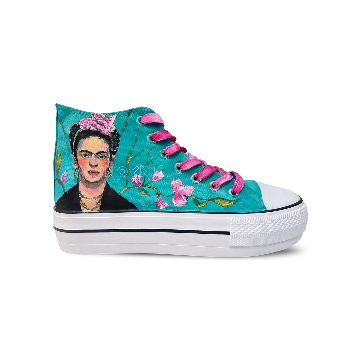 Zapatillas pintada  / Frida Kahlo Retrato