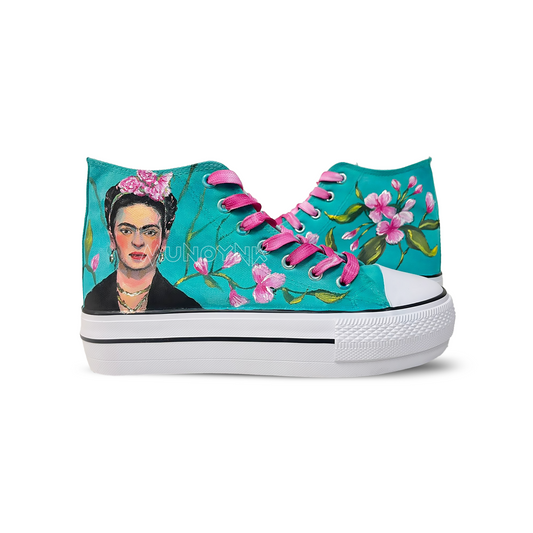 Zapatillas pintada  / Frida Kahlo Retrato