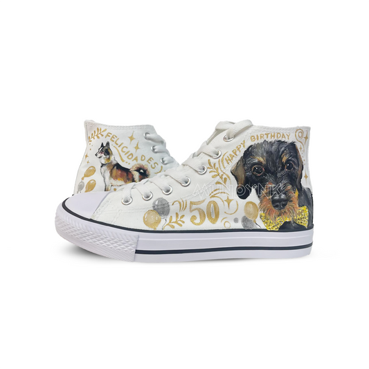 Zapatillas Pintadas  / Retratos Mascotas Cumple