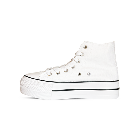 Zapatillas Blanca Plataforma para Personalizar - Mujer