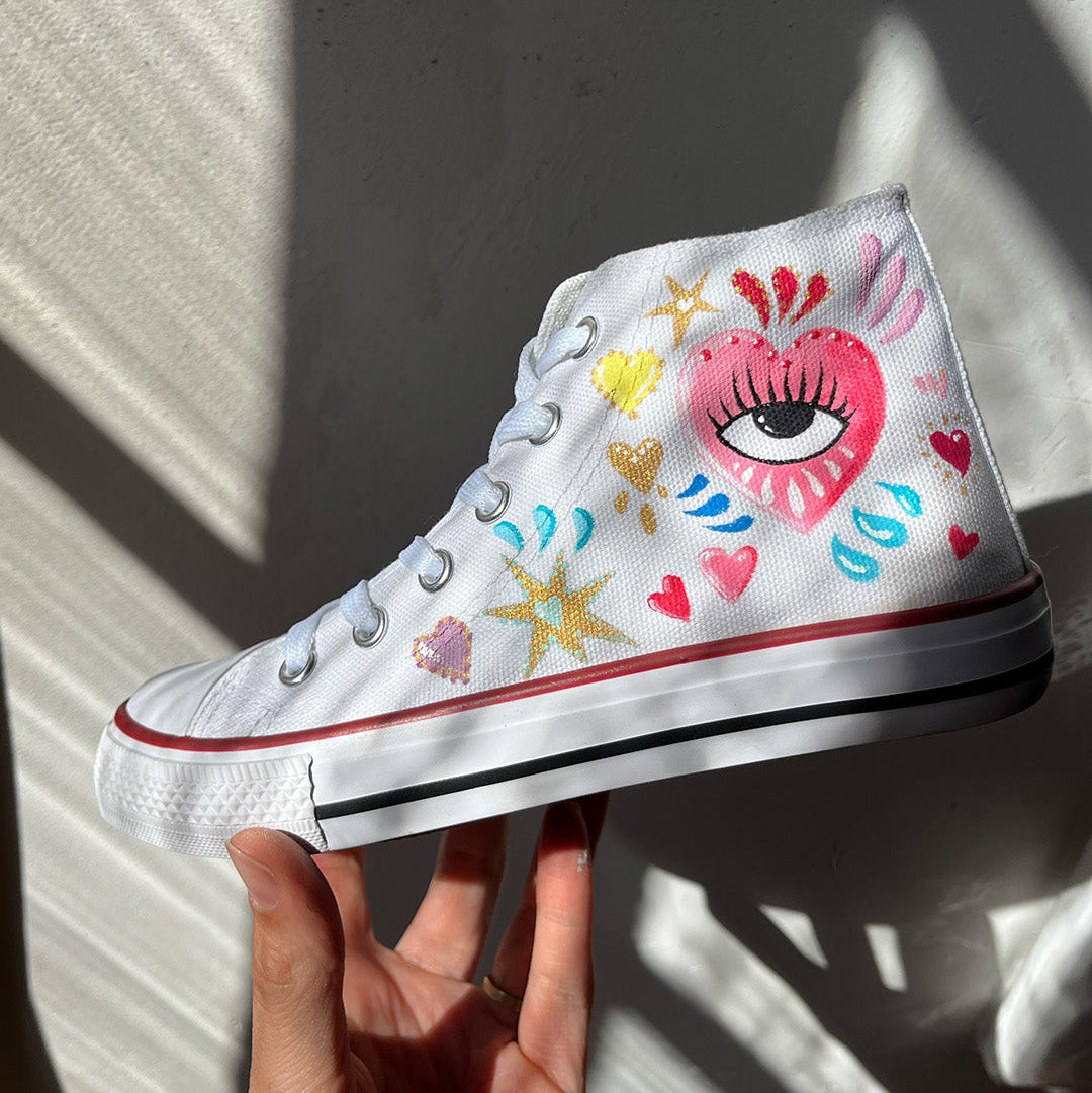 Zapatillas pintadas Kids / Viva La Vida! Pasteles