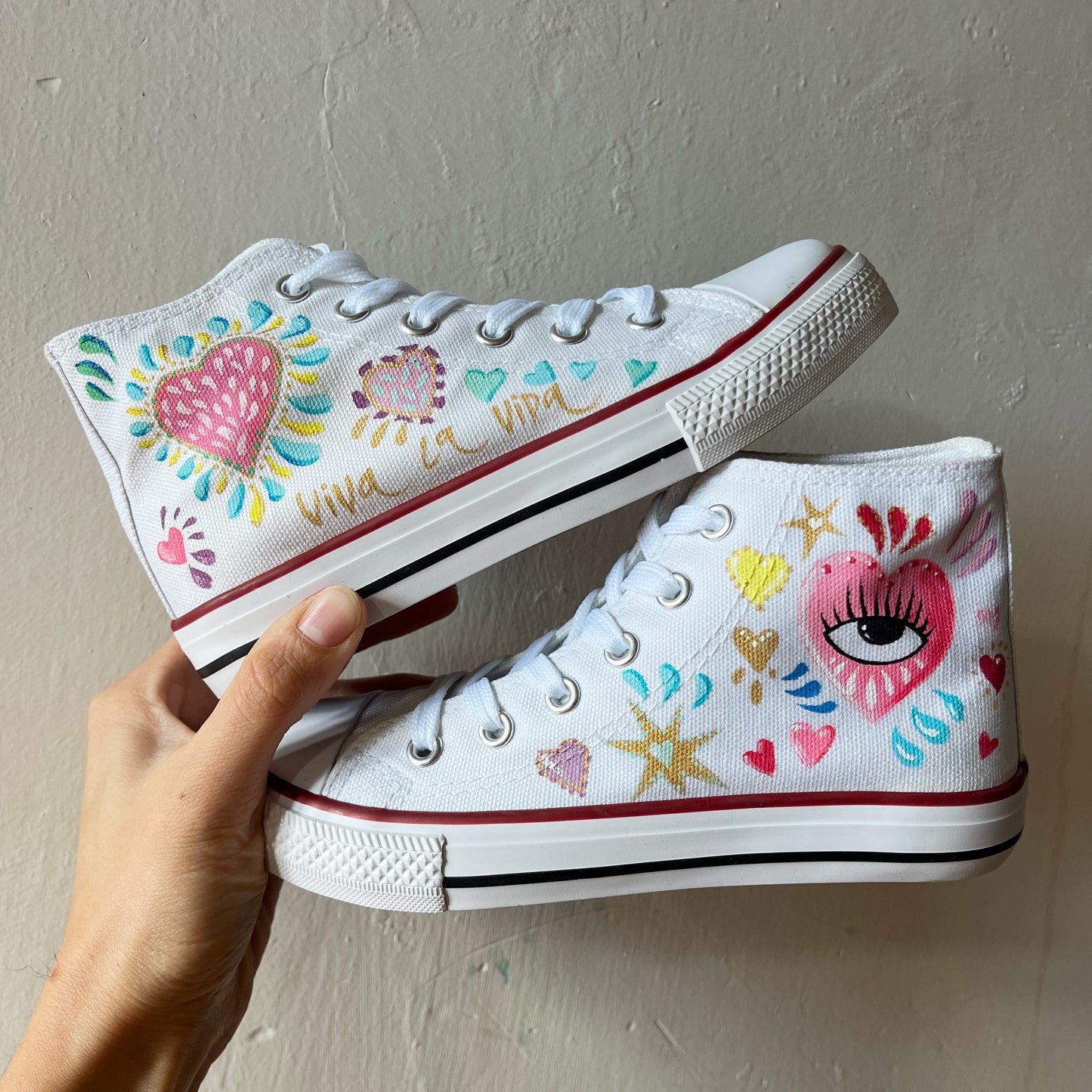 Zapatillas pintadas Kids / Viva La Vida! Pasteles