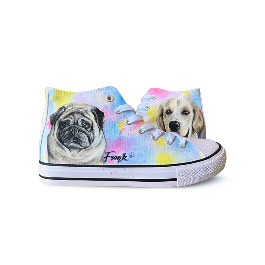 Zapatillas Pintadas  / Mascota Doble Retrato