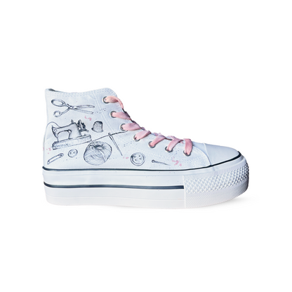Zapatillas Pintadas Platform / Sewing design