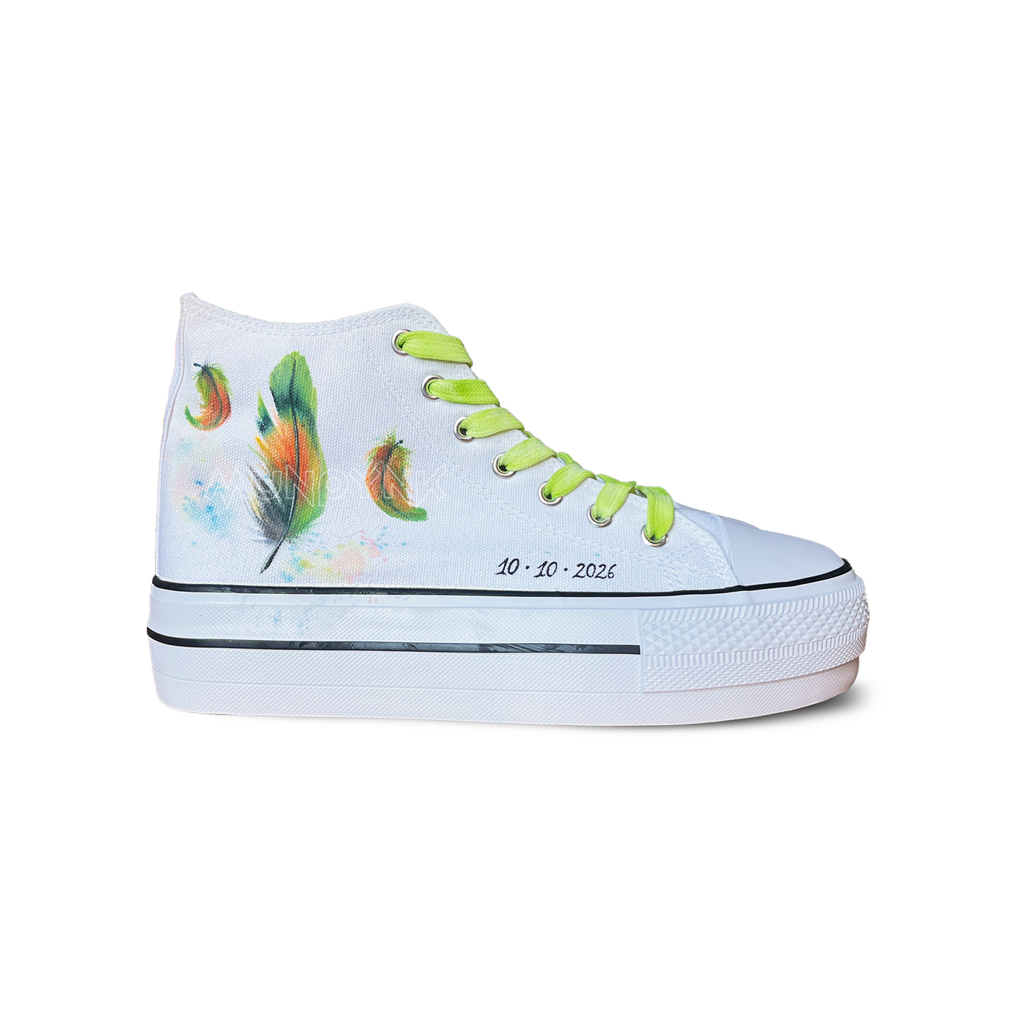 Zapatillas Pintada Platform  / Agapornis in Love
