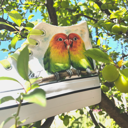 Zapatillas Pintada Platform  / Agapornis in Love