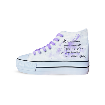 Zapatillas Pintada Platform  / Novios Cartoon